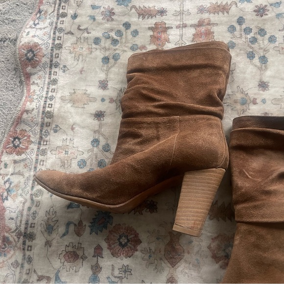 Manolo Blahnik Brown Suede Heeled Boots - Picture 11 of 12